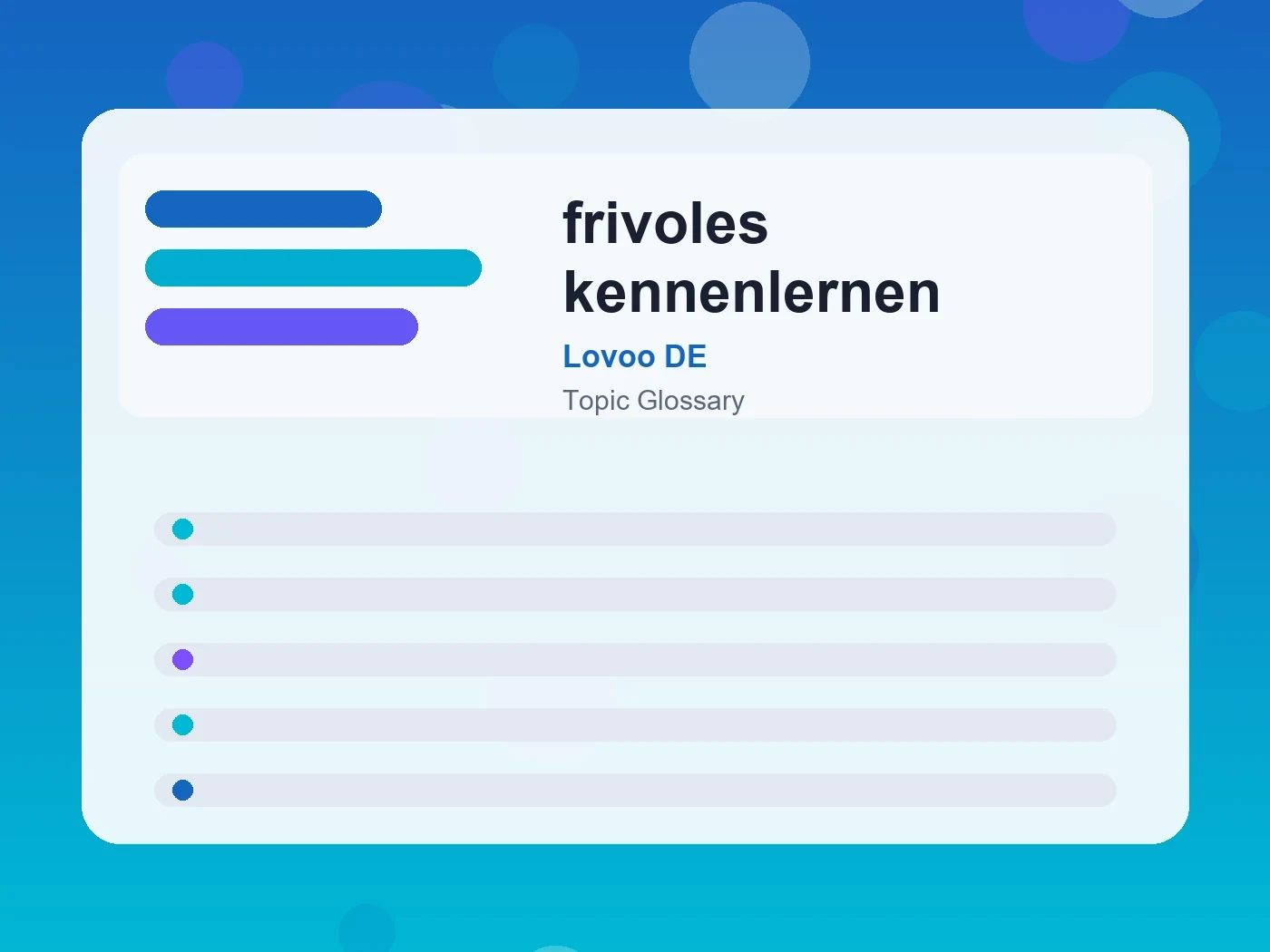 Lovoo DE frivoles kennenlernen guide visual