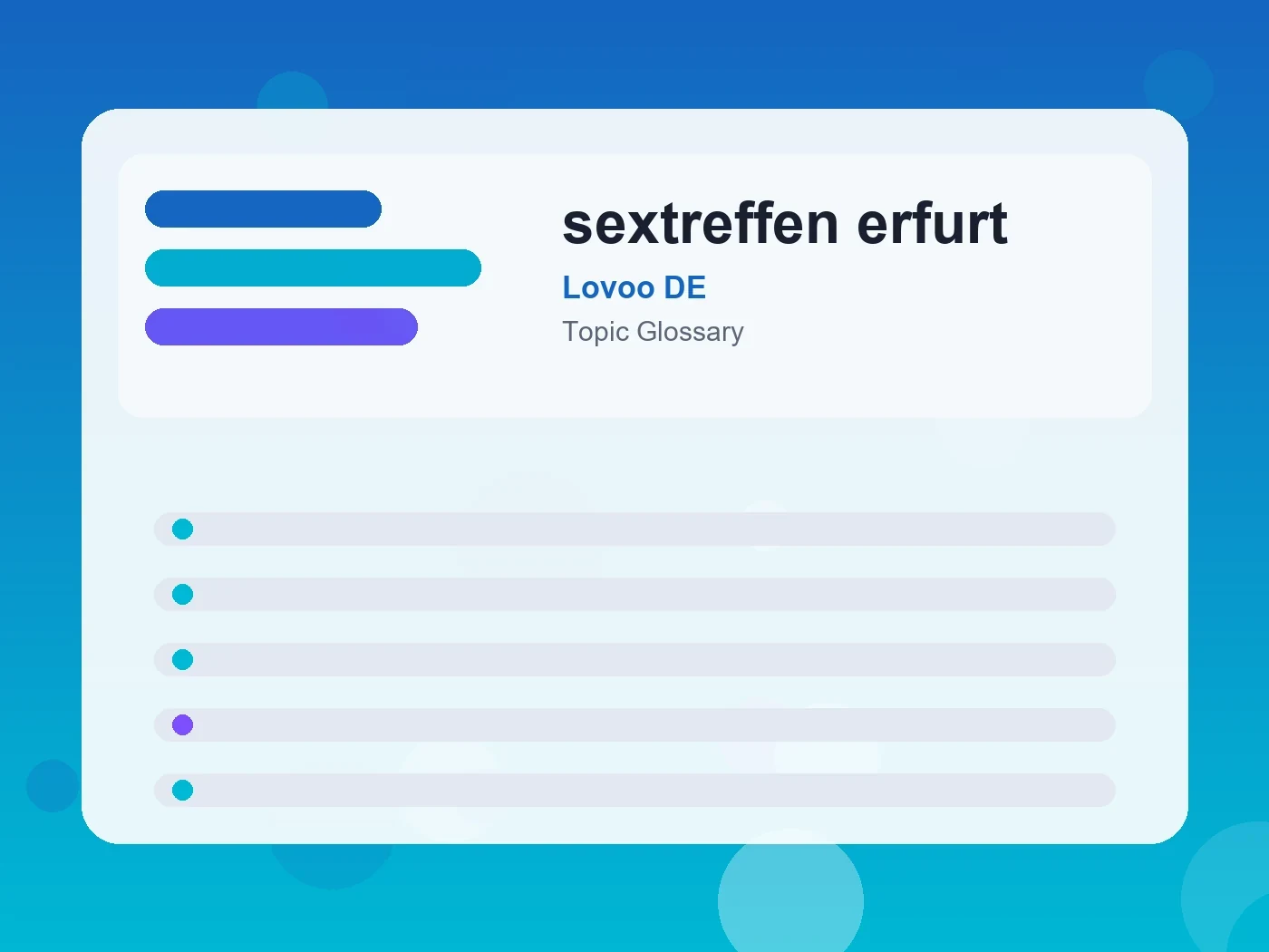 Lovoo DE sextreffen erfurt guide visual