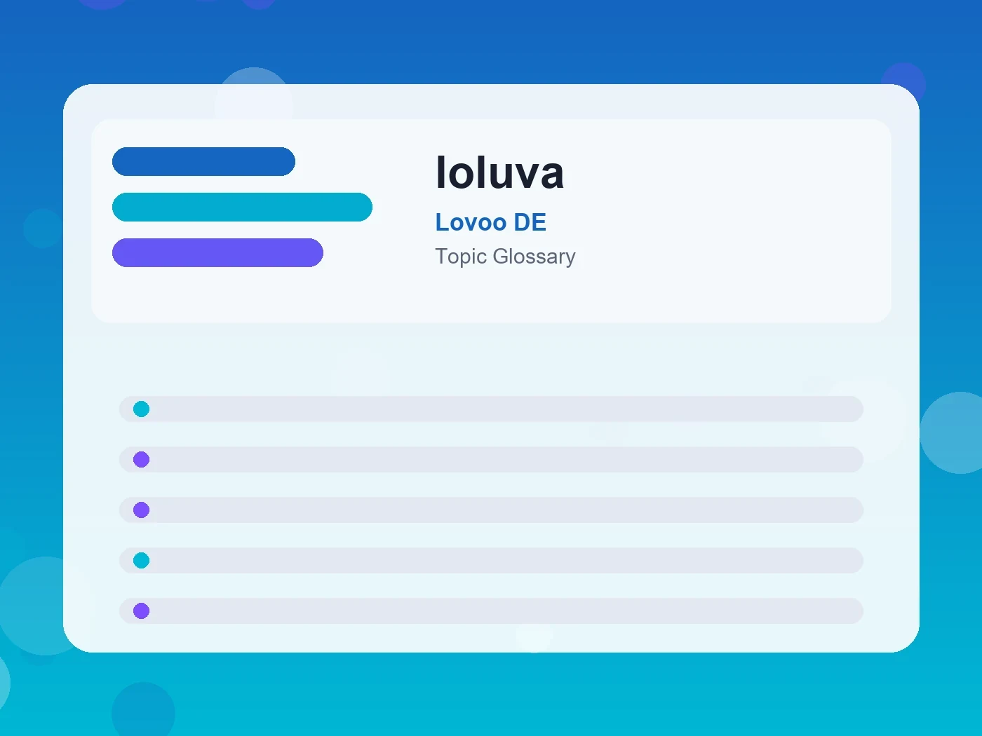 Lovoo DE loluva guide visual