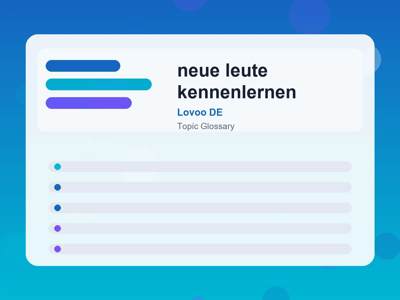 Lovoo DE neue leute kennenlernen guide visual